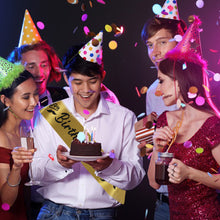 Load image into Gallery viewer, Birthday King and Birthday Queen Satin Sash Birthday Party Decoration Party Favors Gifts Party Accessories