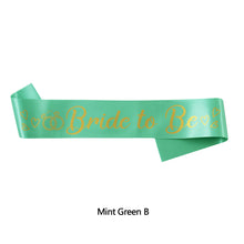 Load image into Gallery viewer, Bride To Be Sash Wedding Decoration Bridal Shoulder Strap Satin Sash Bachelorette Party Decoration Supplies Party Gifts
