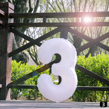 Load image into Gallery viewer, 32Inch Ins Giant White Number Foil Balloons Happy Birthday Wedding Party Mold Digital Balloon Anniversary Kids Baby Party Decoration
