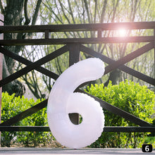 Load image into Gallery viewer, 32Inch Ins Giant White Number Foil Balloons Happy Birthday Wedding Party Mold Digital Balloon Anniversary Kids Baby Party Decoration