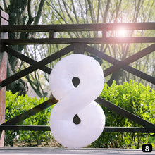 Load image into Gallery viewer, 32Inch Ins Giant White Number Foil Balloons Happy Birthday Wedding Party Mold Digital Balloon Anniversary Kids Baby Party Decoration