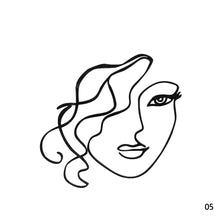 Load image into Gallery viewer, Acrylic Abstract Minimalist Art Lady Face Cake Topper Girl Happy Birthday Cake Decoration Wedding Cake Toppers Party Supplies