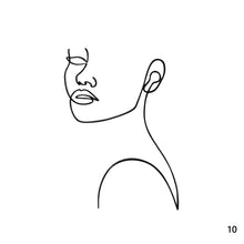 Load image into Gallery viewer, Acrylic Abstract Minimalist Art Lady Face Cake Topper Girl Happy Birthday Cake Decoration Wedding Cake Toppers Party Supplies