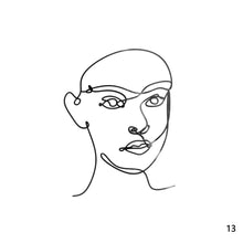 Load image into Gallery viewer, Acrylic Abstract Minimalist Art Lady Face Cake Topper Girl Happy Birthday Cake Decoration Wedding Cake Toppers Party Supplies