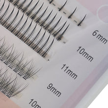 Load image into Gallery viewer, 5 Rows Fairy Eyelash Individual Lashes Cluster Spikes Lash Wispy Premade Natural Fluffy False Eyelashes