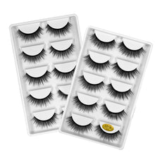 Load image into Gallery viewer, 5 Pairs 3D Soft False Eyelashes Handmade Wispy Fluffy Long Lashes Professional Natural Lashes Nature Eye Makeup Tools