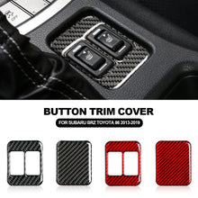 Load image into Gallery viewer, Car Modification Carbon Fiber Seat Heating Button Car Stickers Trim Cover For Subaru BRZ Toyota 86 2013-2019