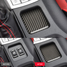 Load image into Gallery viewer, Car Modification Carbon Fiber Seat Heating Button Car Stickers Trim Cover For Subaru BRZ Toyota 86 2013-2019
