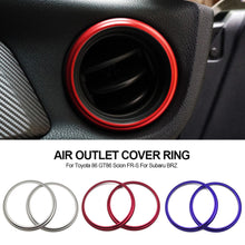 Load image into Gallery viewer, Pair Car AC Air Outlet Conditioning Cover Ring Vent Decoration Trim Accessories For Toyota 86 GT86 Scion FR-S For Subaru BRZ