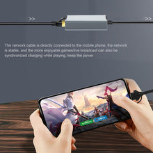 Load image into Gallery viewer, Double Head Type C/usb To Rj45 Typec Mobile Computer To Network Port Rj45 Ethernet Converter 100M