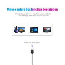 Load image into Gallery viewer, HDMI Capture Card HD Game Live Broadcast HDMI To USB3.0 Cable Capturer 4K Video Capture Card