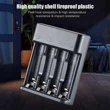 Load image into Gallery viewer, Smart 4-slot USB Charger AA AAA High-capacity 1.2V Ni-MH Rechargeable Battery High Current Full Power To Green Light