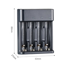 Load image into Gallery viewer, Smart 4-slot USB Charger AA AAA High-capacity 1.2V Ni-MH Rechargeable Battery High Current Full Power To Green Light