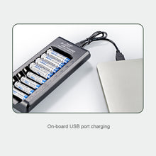 Load image into Gallery viewer, Smart 8-slot USB Charger 1.2V NiMH Rechargeable Battery AA/AAA Charging Box Full Power Off