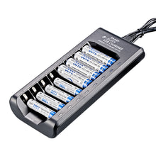 Load image into Gallery viewer, Smart 8-slot USB Charger 1.2V NiMH Rechargeable Battery AA/AAA Charging Box Full Power Off