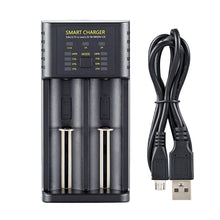 Load image into Gallery viewer, Smart 18650 Battery Charger 2-slot Lithium-ion Battery AA Ni-MH 1.2v Battery High Current 2A Charging
