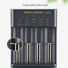 Load image into Gallery viewer, Smart 18650 Battery Charger 4-slot Lithium-ion Battery AA Ni-MH 1.2v Battery High Current 2A Charging
