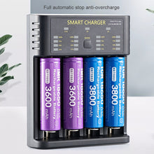 Load image into Gallery viewer, Smart 18650 Battery Charger 4-slot Lithium-ion Battery AA Ni-MH 1.2v Battery High Current 2A Charging