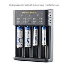 Load image into Gallery viewer, Smart 18650 Battery Charger 4-slot Lithium-ion Battery AA Ni-MH 1.2v Battery High Current 2A Charging