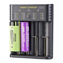 Load image into Gallery viewer, Smart 18650 Battery Charger 4-slot Lithium-ion Battery AA Ni-MH 1.2v Battery High Current 2A Charging