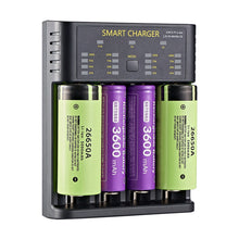Load image into Gallery viewer, Smart 18650 Battery Charger 4-slot Lithium-ion Battery AA Ni-MH 1.2v Battery High Current 2A Charging