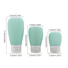 Load image into Gallery viewer, 30ml/60ml/90ml Silicone Travel Bottles Sub-packaging Storage Bottles Leakproof Refillable Small Sample Bottle for Shampoo Conditioner Lotion Skin Care Products