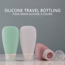 Load image into Gallery viewer, 30ml/60ml/90ml Silicone Travel Bottles Sub-packaging Storage Bottles Leakproof Refillable Small Sample Bottle for Shampoo Conditioner Lotion Skin Care Products