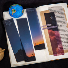 Load image into Gallery viewer, 5Pcs/Pack Space Tour Series Bookmark Book PVC Mattee Mark Moon Cloud Bookmarker Reading Accessories Stationery Supplies