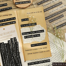 Load image into Gallery viewer, 40pcs/set Fancy Fantasise Series Stickers English Sentence Decorative Labels Journal Album Planner Scrapbooking Diary DIY Decoration Stickers Stationery Supplies