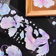 Load image into Gallery viewer, 3pcs/pack Magic Butterfly Whale Decorative Stickers Laser Effect Bronzing Sticker Scrapbooking Label Diary Art Journal Planner