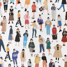 Load image into Gallery viewer, 40pcs Fashion Street Girl Decorative Stickers DIY Scrapbooking Labels Diary Journal Album Decoration Stickers Stationery Supplies