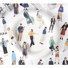 Load image into Gallery viewer, 40pcs Fashion Street Girl Decorative Stickers DIY Scrapbooking Labels Diary Journal Album Decoration Stickers Stationery Supplies