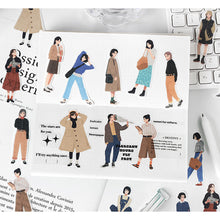 Load image into Gallery viewer, 40pcs Fashion Street Girl Decorative Stickers DIY Scrapbooking Labels Diary Journal Album Decoration Stickers Stationery Supplies