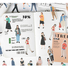 Load image into Gallery viewer, 40pcs Fashion Street Girl Decorative Stickers DIY Scrapbooking Labels Diary Journal Album Decoration Stickers Stationery Supplies