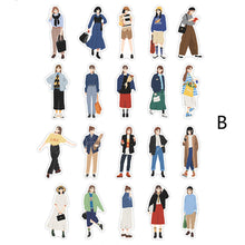 Load image into Gallery viewer, 40pcs Fashion Street Girl Decorative Stickers DIY Scrapbooking Labels Diary Journal Album Decoration Stickers Stationery Supplies