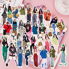 Load image into Gallery viewer, 58pcs Four Seasons Fashion Dress Girl Decorative Stickers DIY Scrapbooking Labels Diary Journal Album Decoration Stickers Stationery Supplies