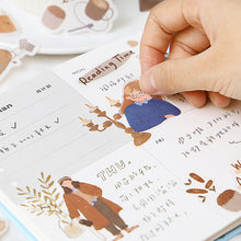 Load image into Gallery viewer, 40pcs Four Seasons Girls Decorative Paper Sticker Scrapbooking Labels Diary Journal Album Phone Sickers Stationery Supplies