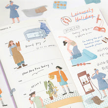 Load image into Gallery viewer, 40pcs Four Seasons Girls Decorative Paper Sticker Scrapbooking Labels Diary Journal Album Phone Sickers Stationery Supplies