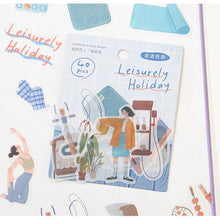 Load image into Gallery viewer, 40pcs Four Seasons Girls Decorative Paper Sticker Scrapbooking Labels Diary Journal Album Phone Sickers Stationery Supplies