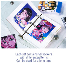Load image into Gallery viewer, 50pcs Cool Midnight Girl Decorative Stickers Scrapbooking Label Diary Stationery Album Phone Cup Journal Planner Stickers