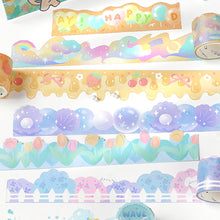 Load image into Gallery viewer, 30mm*3m Dream Corner Series Decorative Adhesive Tape Flower Cloud Pearl Masking Washi Tape Scrapbooking Decoration Tapes