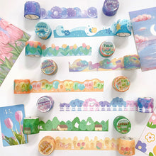 Load image into Gallery viewer, 30mm*3m Dream Corner Series Decorative Adhesive Tape Flower Cloud Pearl Masking Washi Tape Scrapbooking Decoration Tapes