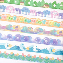 Load image into Gallery viewer, 30mm*3m Dream Corner Series Decorative Adhesive Tape Flower Cloud Pearl Masking Washi Tape Scrapbooking Decoration Tapes