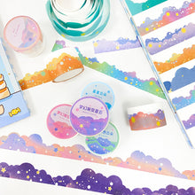 Load image into Gallery viewer, 25mm*3m Star Cloud Series Decorative Adhesive Tape Sunshine NIght Cloud Masking Washi Tape Scrapbooking Decoration Tapes