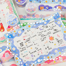 Load image into Gallery viewer, 30mm*3m Dreaming Cloud Series Decorative Adhesive Tape Flower Bear Masking Washi Tape Scrapbooking Decoration Tapes