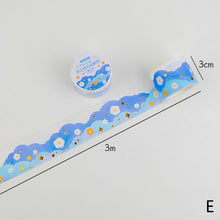 Load image into Gallery viewer, 30mm*3m Dreaming Cloud Series Decorative Adhesive Tape Flower Bear Masking Washi Tape Scrapbooking Decoration Tapes
