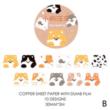 Load image into Gallery viewer, 30mm*3m Cartoon Animal Party Series Decorative Adhesive Tape Kawaii Masking PET Tape Scrapbooking Decoration Tapes