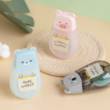 Load image into Gallery viewer, 5mm*5m Kawaii Animal Bear Double Sided Tape Dispensing Adhesive Paper Tape DIY Scrapbooking Glue Office School Stationery Supplies