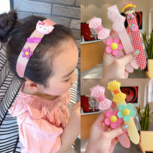 Load image into Gallery viewer, Girls Bow Hairbands Velcro Hair Accessories Hair bands Post Baby Headband Hairpin Bangs Posted Broken Hair Holder Headdress