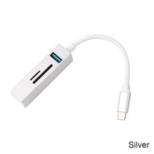 Load image into Gallery viewer, USB-C 5in1 Card Reader Hub Multi-function Docking Station Usb3.0hub Aluminum Alloy Combo